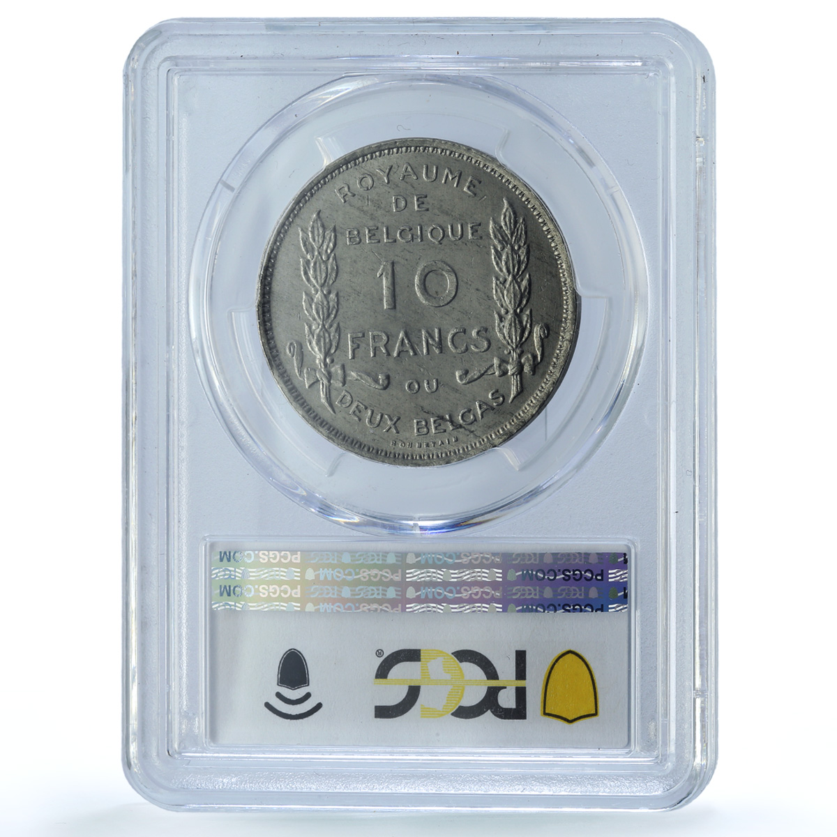 Belgium 10 francs Independence French Position A MS 64 PCGS nickel coin 1930 Belgium 10 francs Independence French Position A MS 64 PCGS nickel coin 1930