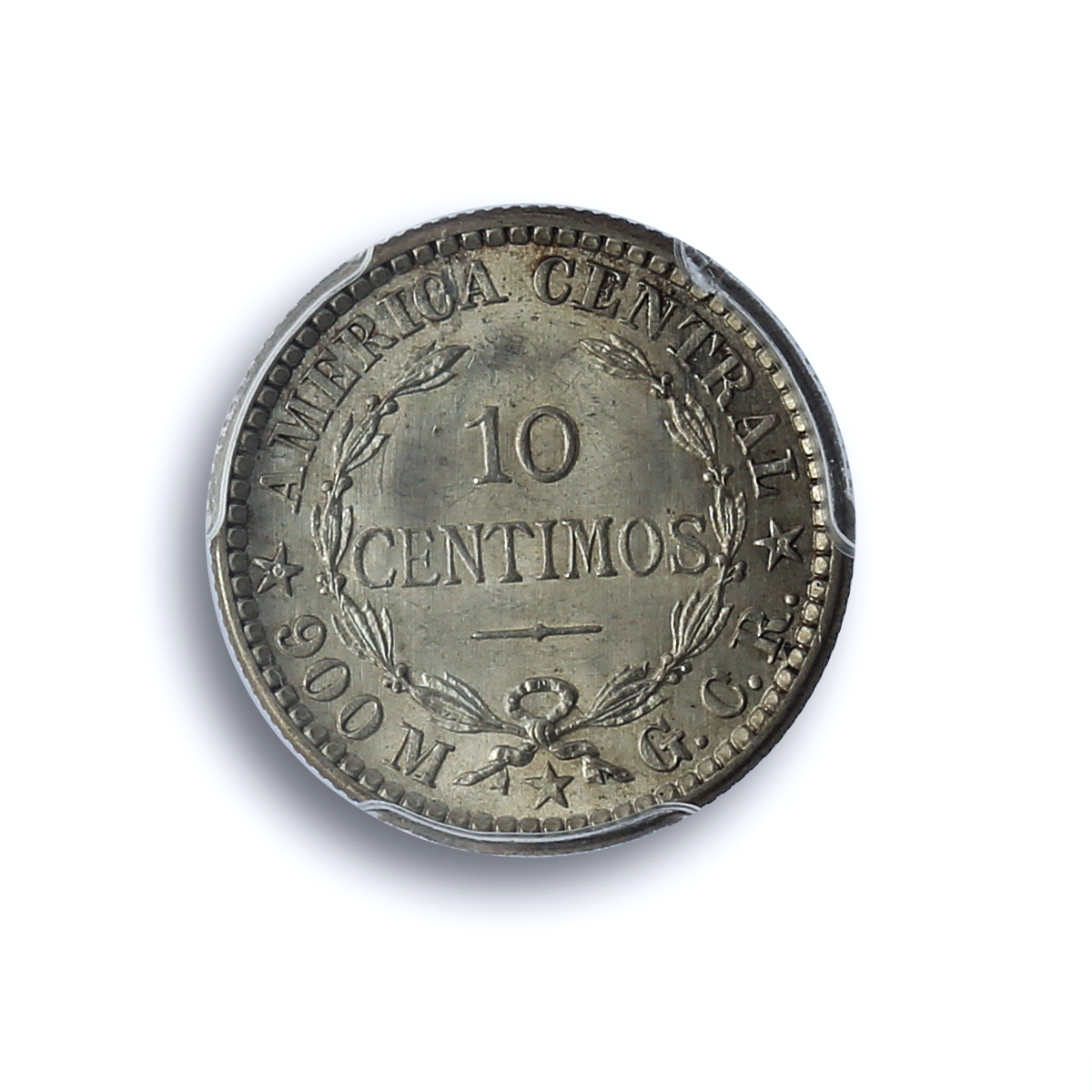 Costa Rica 10 centimos First Republic KM-146 MS 65 PCGS silver coin 1914 Costa Rica 10 centimos First Republic KM-146 MS 65 PCGS silver coin 1914