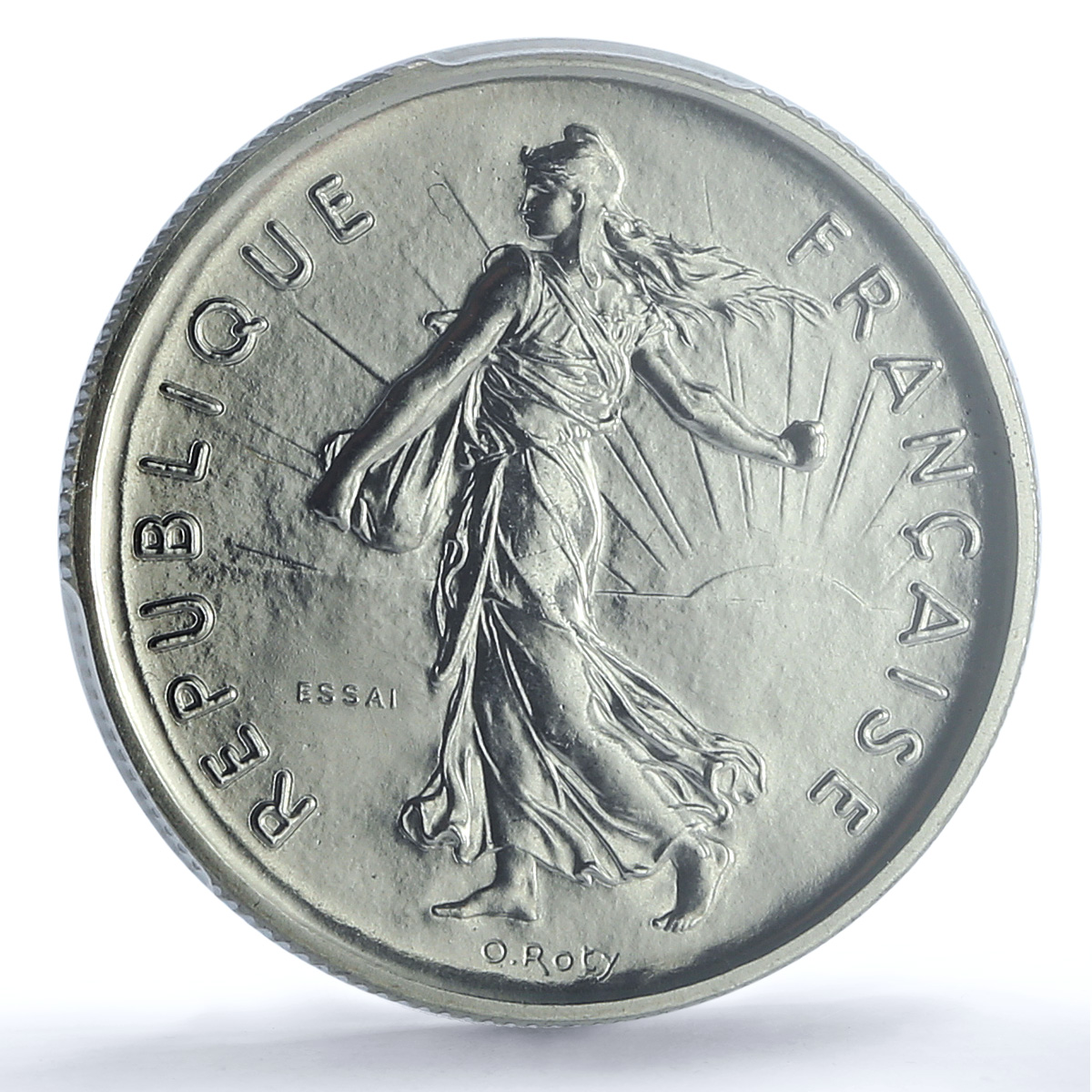 France 5 francs Republic Essai Gad-771 F-341.1 Sower SP 69 PCGS nickel coin 1970 France 5 francs Republic Essai Gad-771 F-341.1 Sower SP 69 PCGS nickel coin 1970