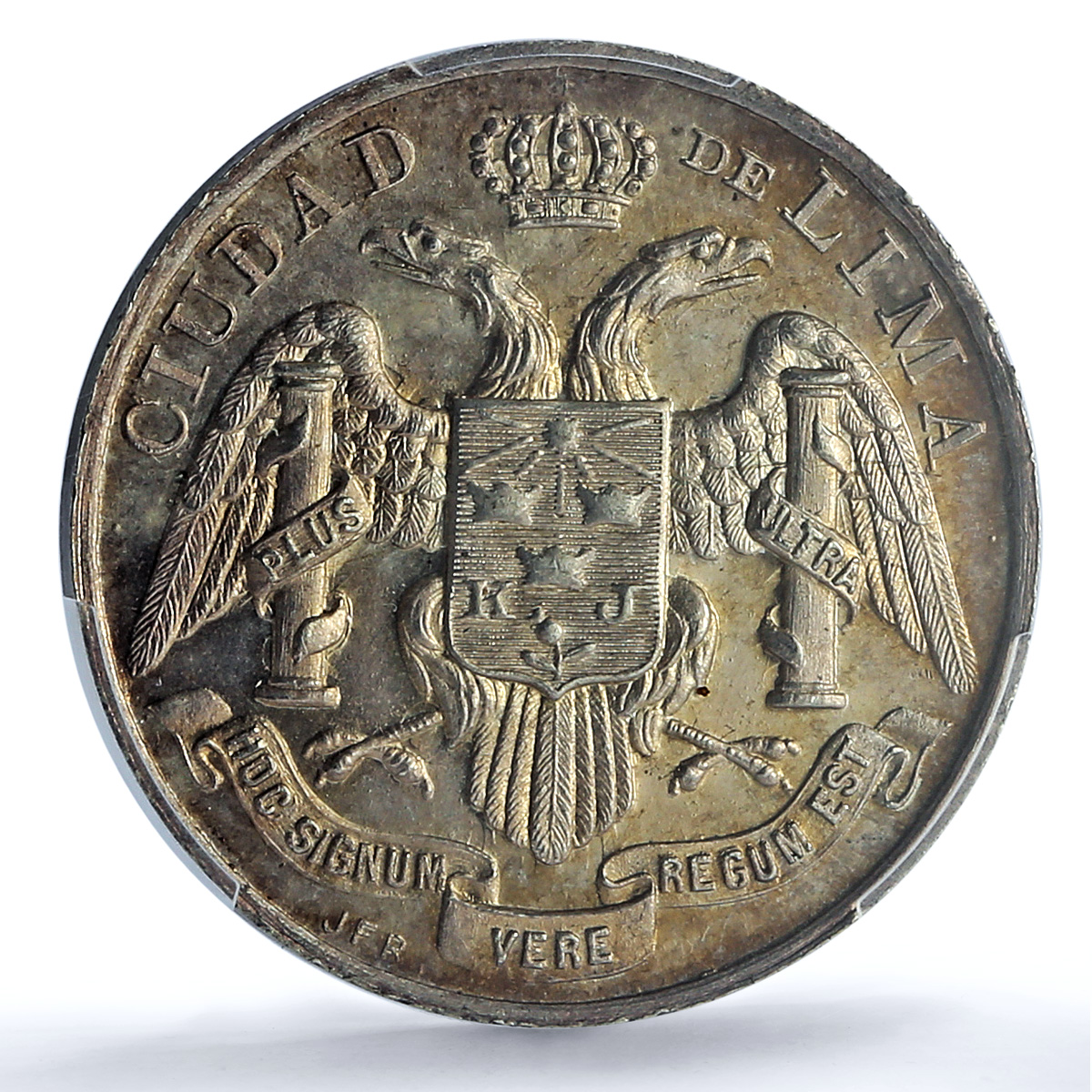 Peru Central Market Inauguration Lima Mint MS 65 PCGS silver medal 1905