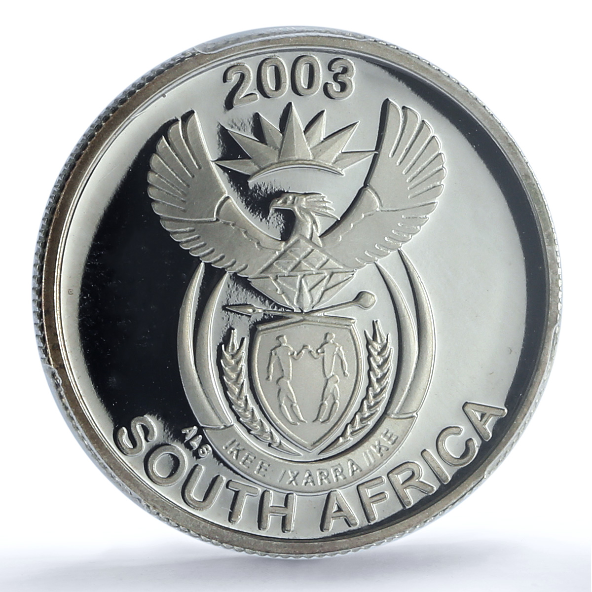 South Africa 5 cents White Rhinoceros KM-355 Fauna PR 69 PCGS silver coin 2003