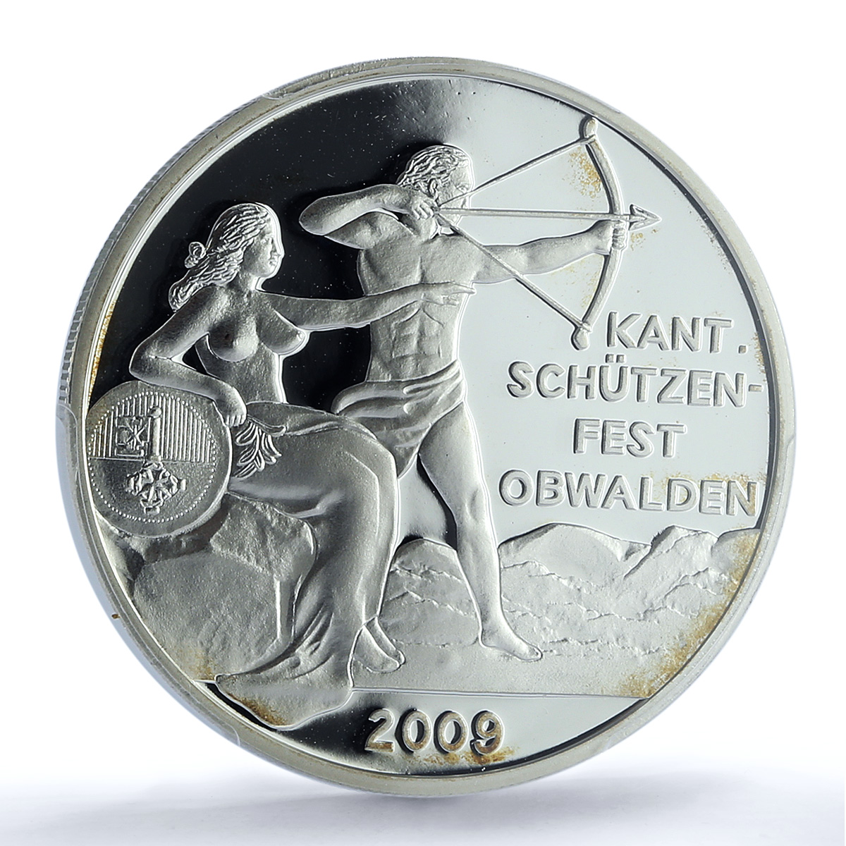 Switzerland 50 francs Obwalden Shooting Festival H-81 PR69 PCGS silver coin 2009