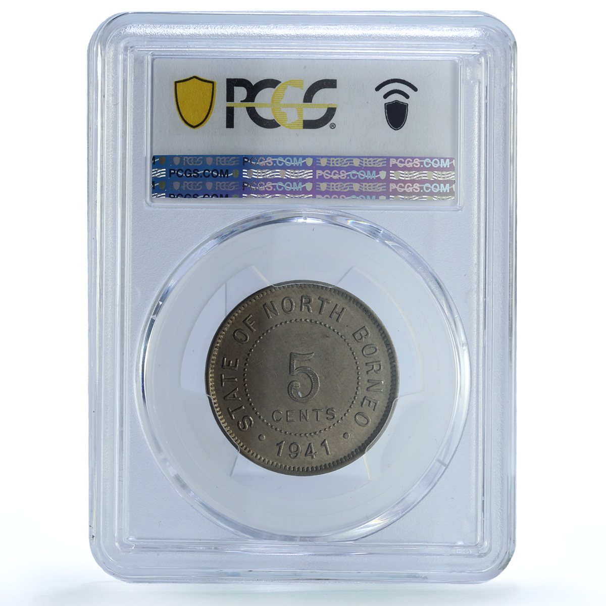 North Borneo British Malaysia 5 cents Company KM-5 MS 62 PCGS CuNi coin 1941 North Borneo British Malaysia 5 cents Company KM-5 MS 62 PCGS CuNi coin 1941