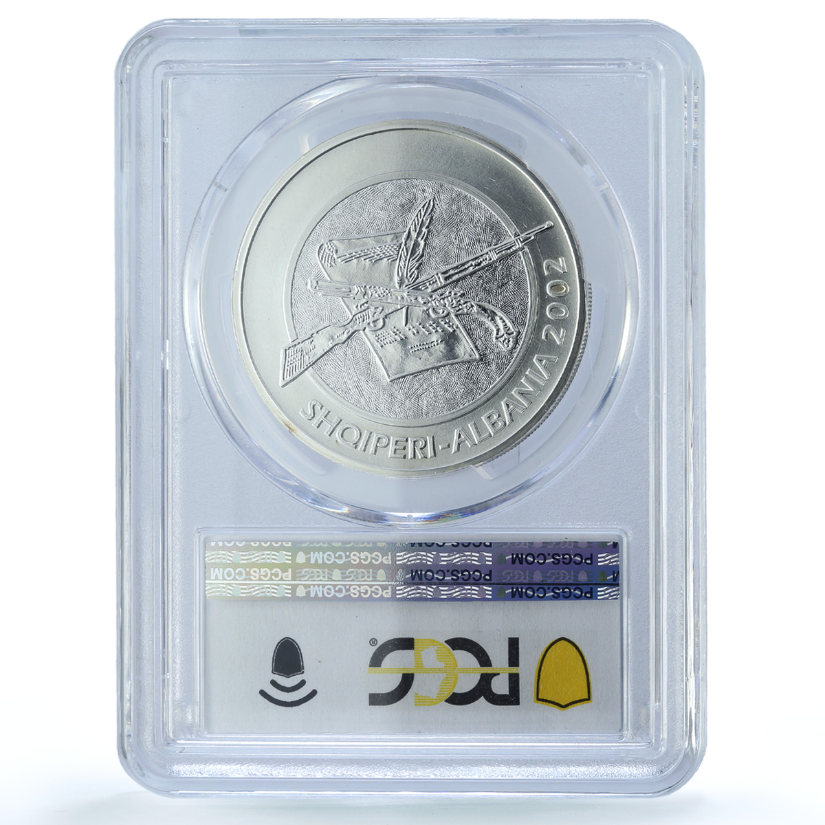 Albania 100 leke Independence KM-92 Ismail Qemali PR 69 PCGS silver coin 2002