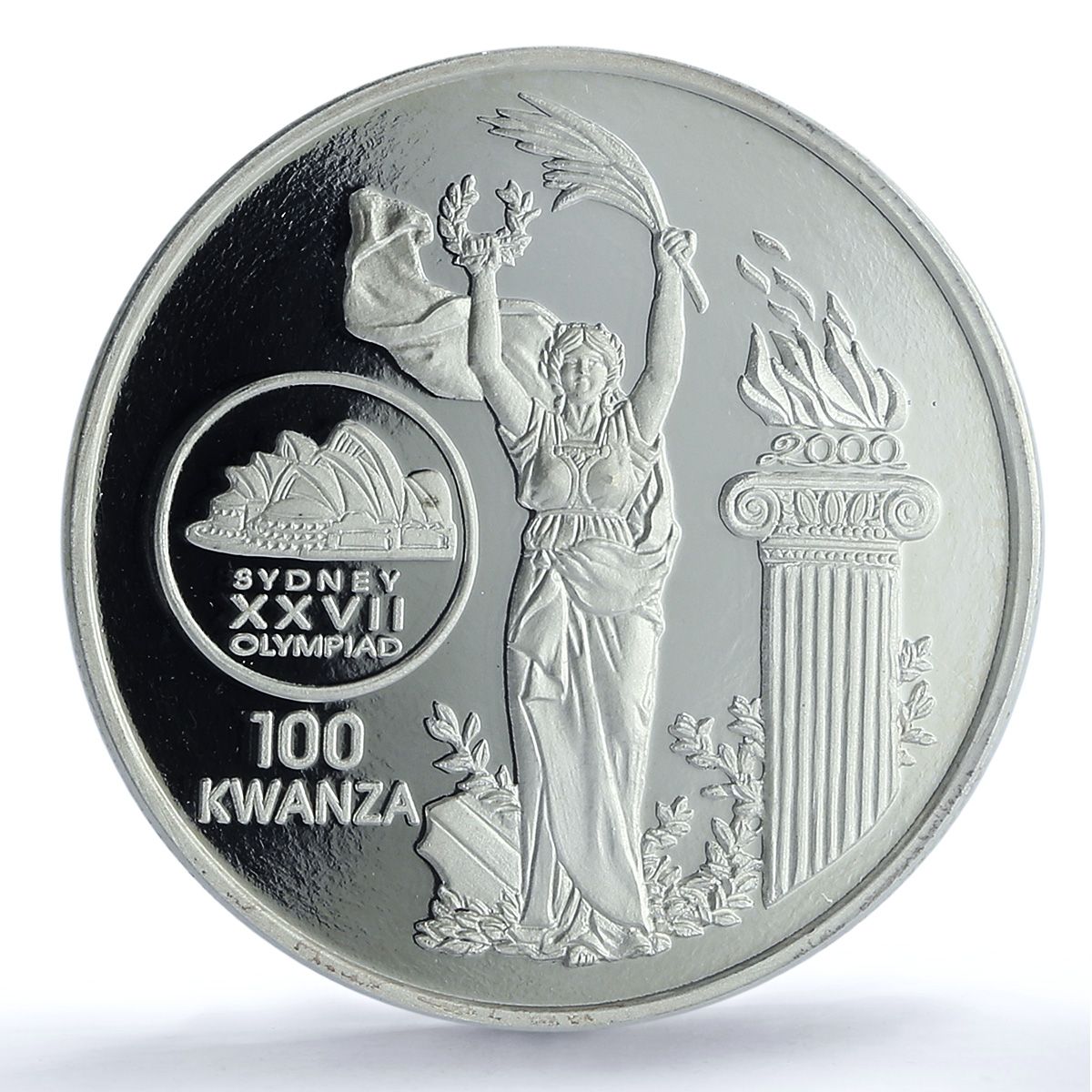 Angola 100 kwanzas Sydney Olympic Games KM-94 PR 67 PCGS silver coin 1999 Angola 100 kwanzas Sydney Olympic Games KM-94 PR 67 PCGS silver coin 1999