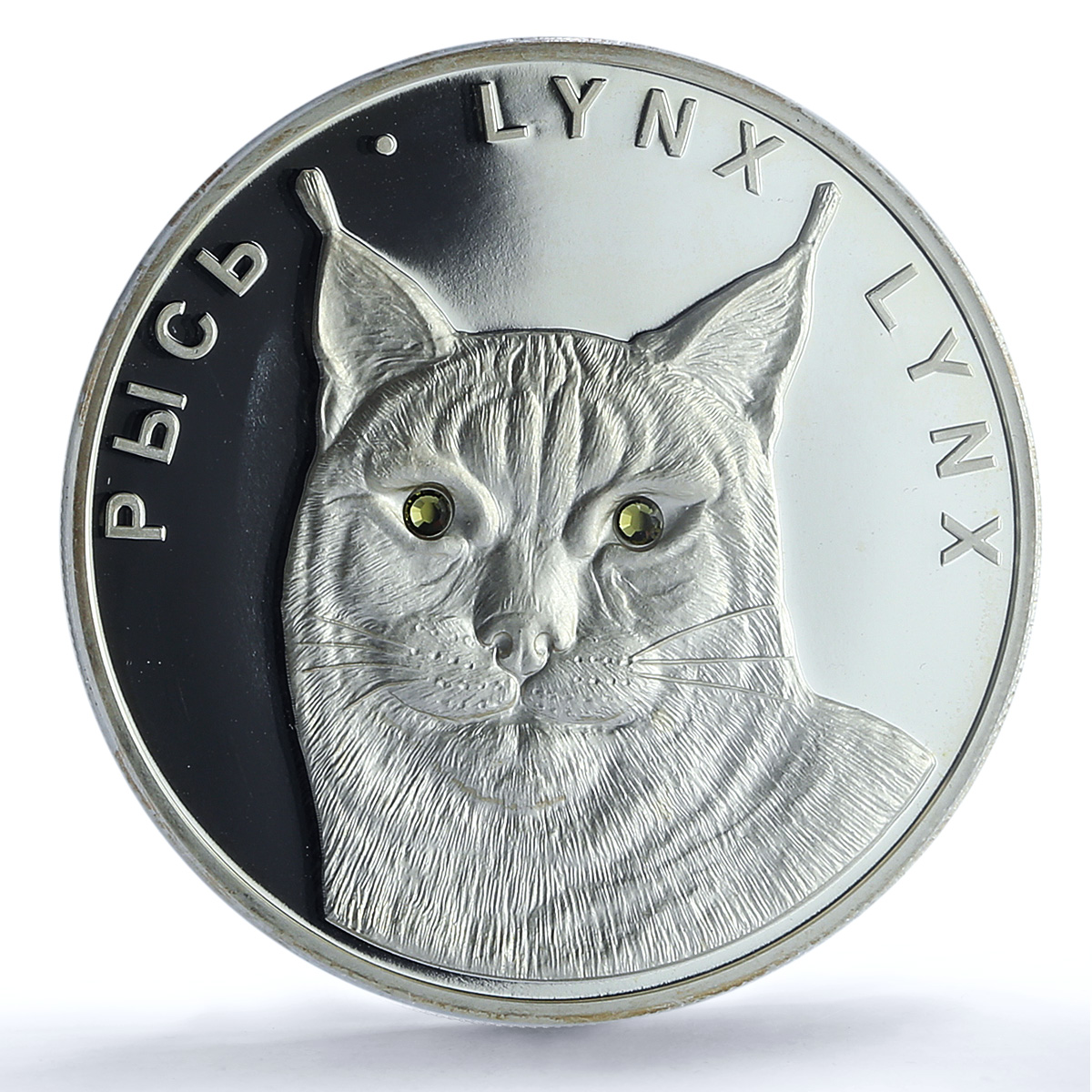 Belarus 20 roubles Lynx KM-186 Protection Fauna Cat PR69 PCGS silver coin 2008 Belarus 20 roubles Lynx KM-186 Protection Fauna Cat PR69 PCGS silver coin 2008