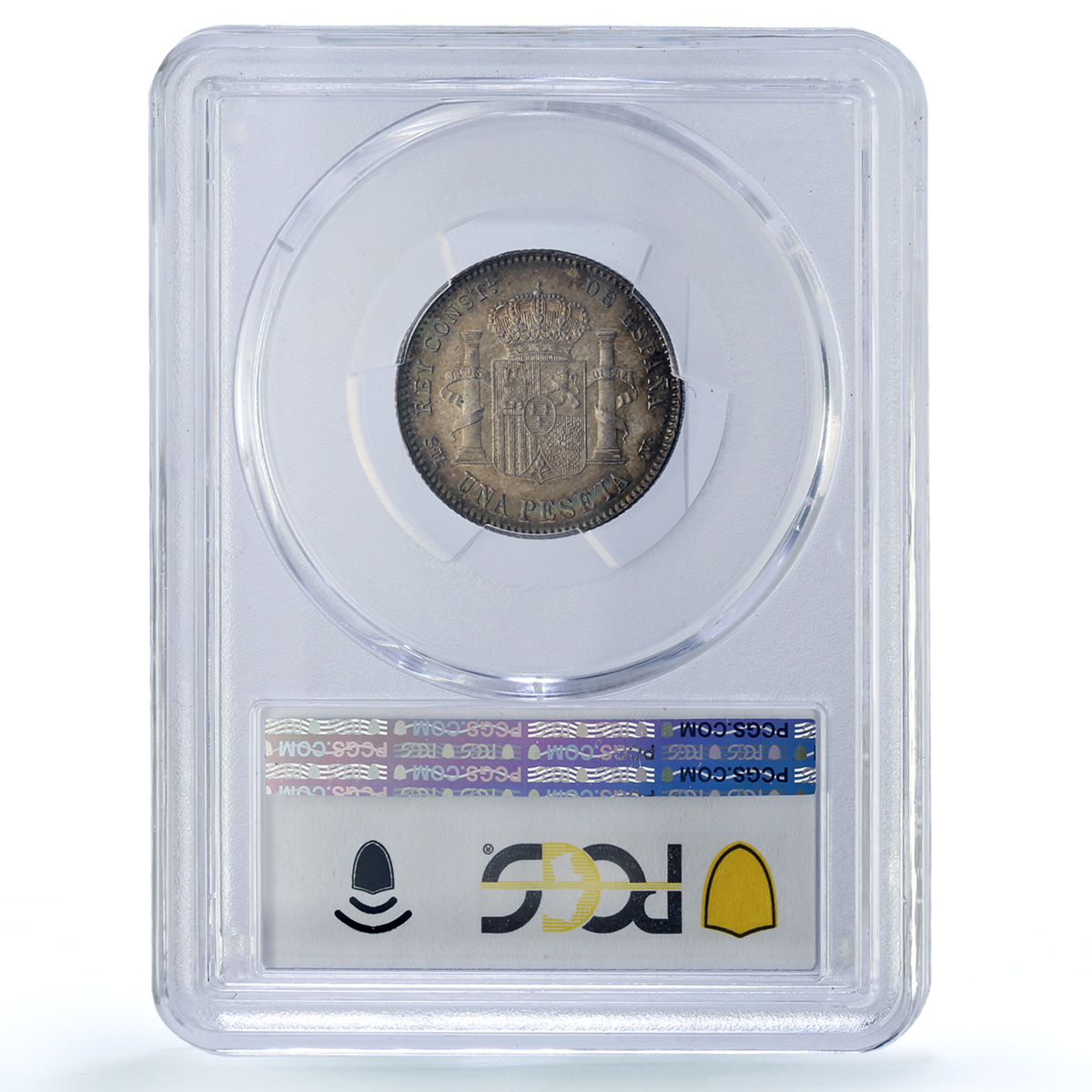 Spain 1 peseta Alfonso XIII KM-706 Calico-44 MS 64 PCGS silver coin 1900 SM V Spain 1 peseta Alfonso XIII KM-706 Calico-44 MS 64 PCGS silver coin 1900 SM V