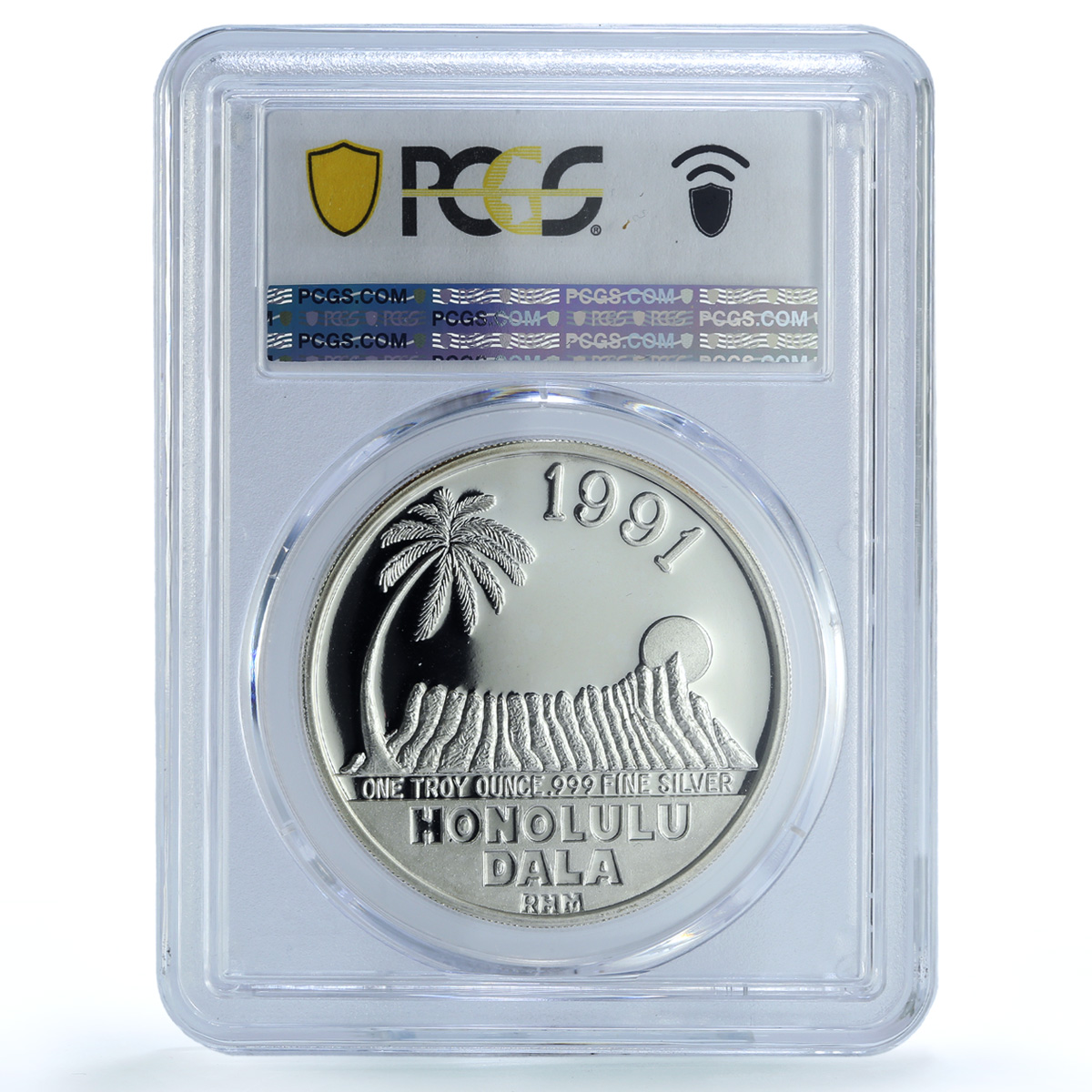 Hawaii 1 dollar / dala Kamehamea Honolulu X#MB51 MS 66 PCGS silver coin 1991 Hawaii 1 dollar / dala Kamehamea Honolulu X#MB51 MS 66 PCGS silver coin 1991
