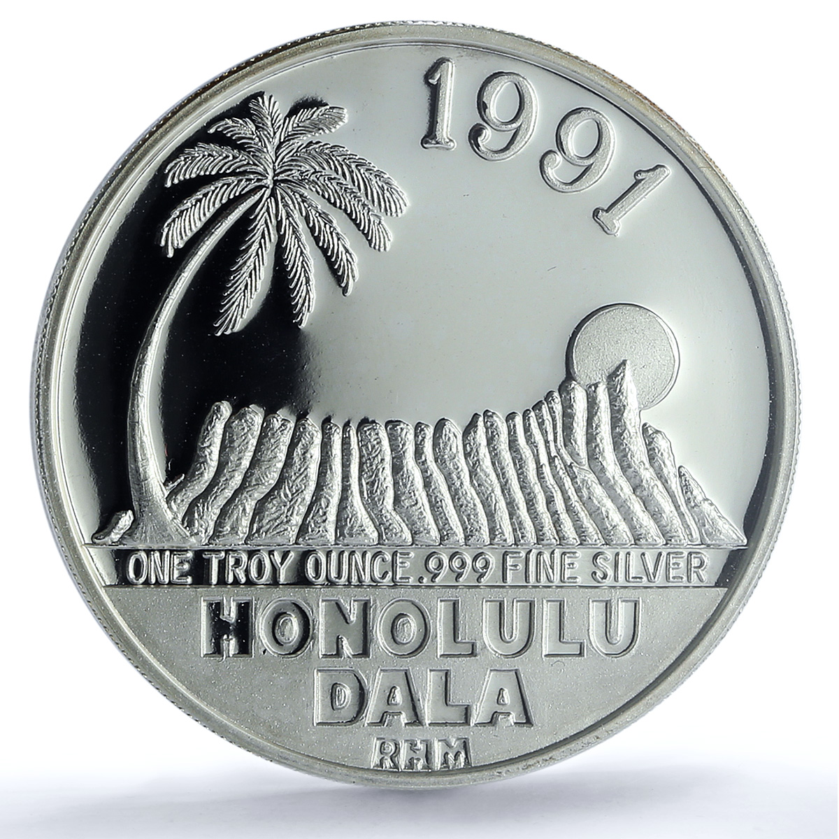 Hawaii 1 dollar / dala Kamehamea Honolulu X#MB51 MS 66 PCGS silver coin 1991 Hawaii 1 dollar / dala Kamehamea Honolulu X#MB51 MS 66 PCGS silver coin 1991