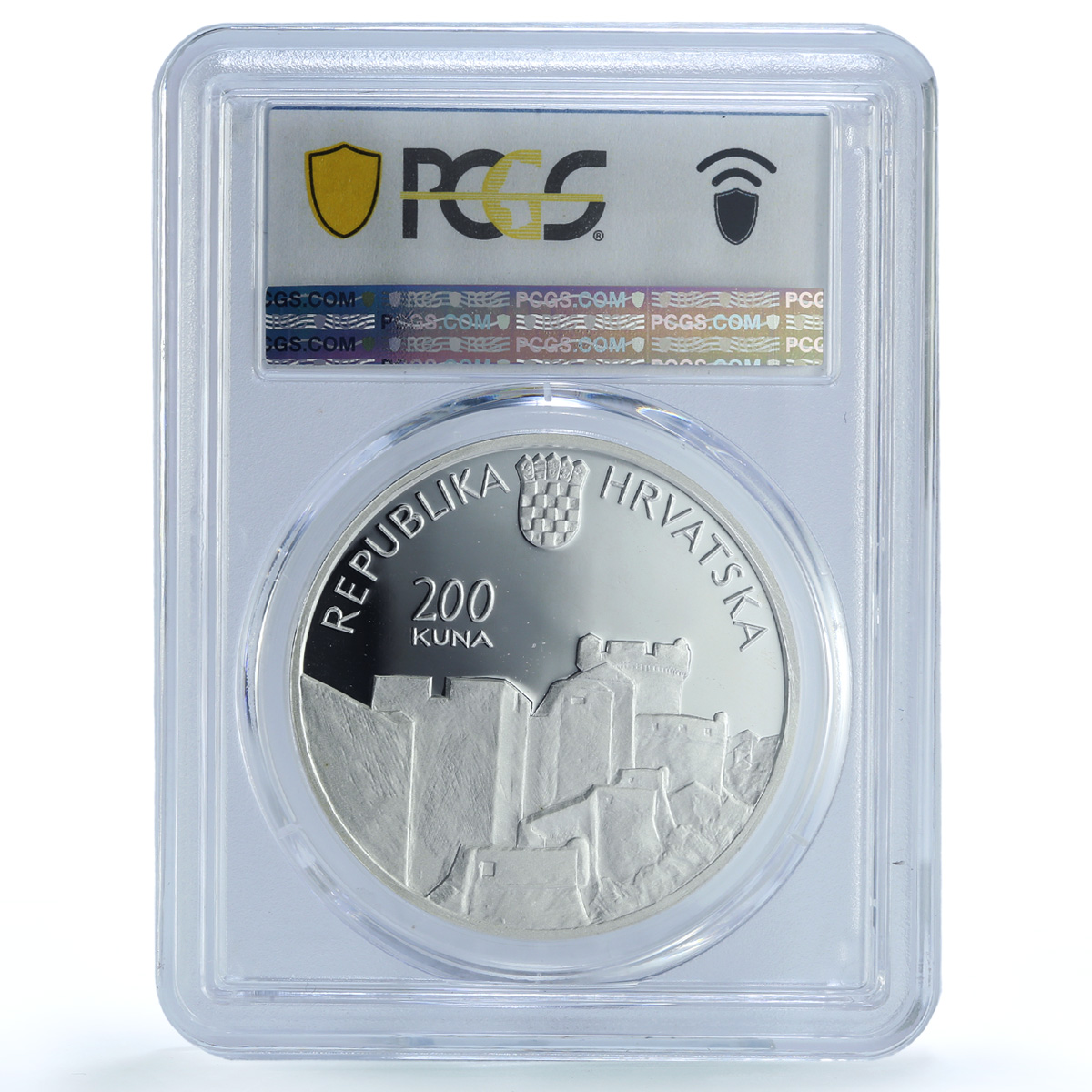 Croatia 200 kuna Dubrovnik KM-114 City Castle PR 70 PCGS silver coin 2018
