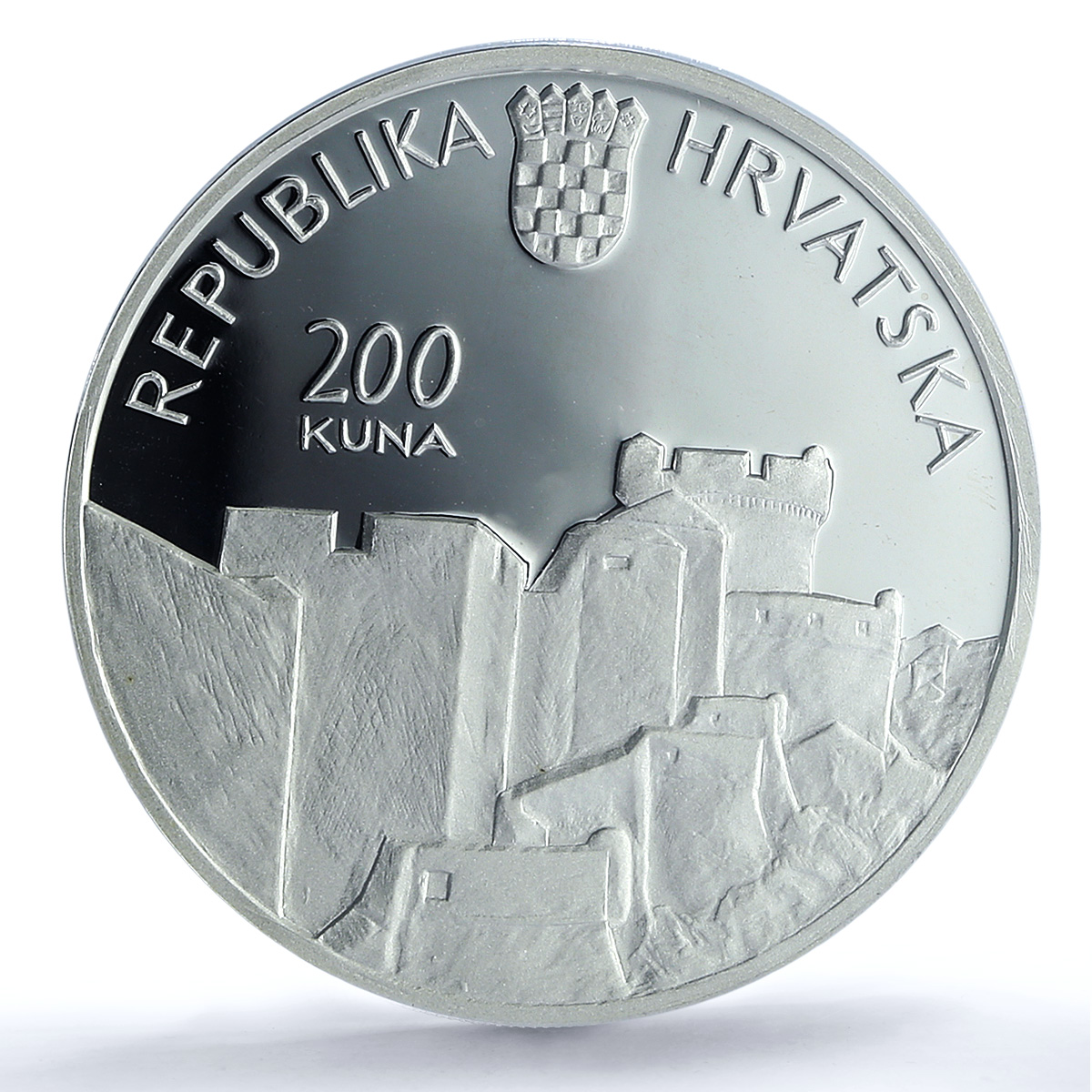 Croatia 200 kuna Dubrovnik KM-114 City Castle PR 70 PCGS silver coin 2018