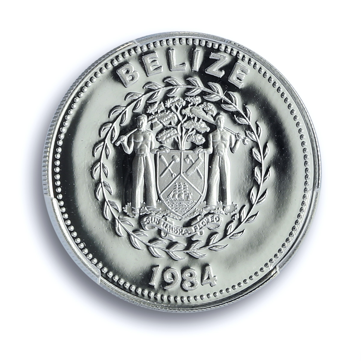 Belize 25 cents Elizabeth II KM-93a Motmot Bird PR 70 PCGS silver coin 1984 Belize 25 cents Elizabeth II KM-93a Motmot Bird PR 70 PCGS silver coin 1984