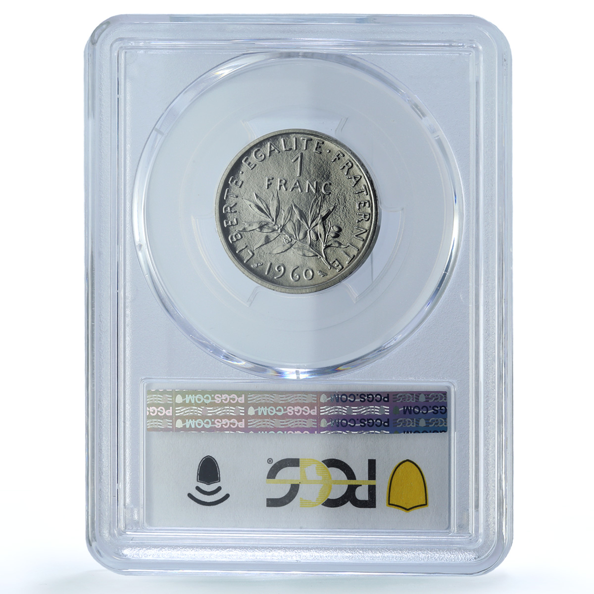 France 1 franc Republic Piedfort KM-PE330 Sower SP 68 PCGS nickel coin 1960 France 1 franc Republic Piedfort KM-PE330 Sower SP 68 PCGS nickel coin 1960