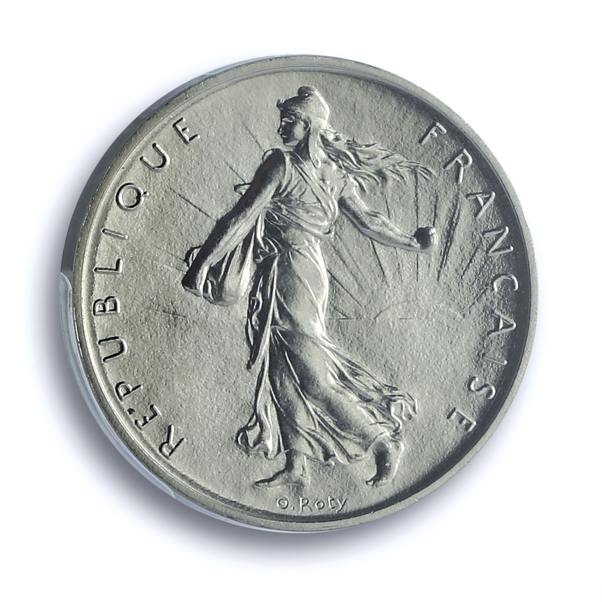 France 1 franc Republic Piedfort KM-PE330 Sower SP 68 PCGS nickel coin 1960 France 1 franc Republic Piedfort KM-PE330 Sower SP 68 PCGS nickel coin 1960