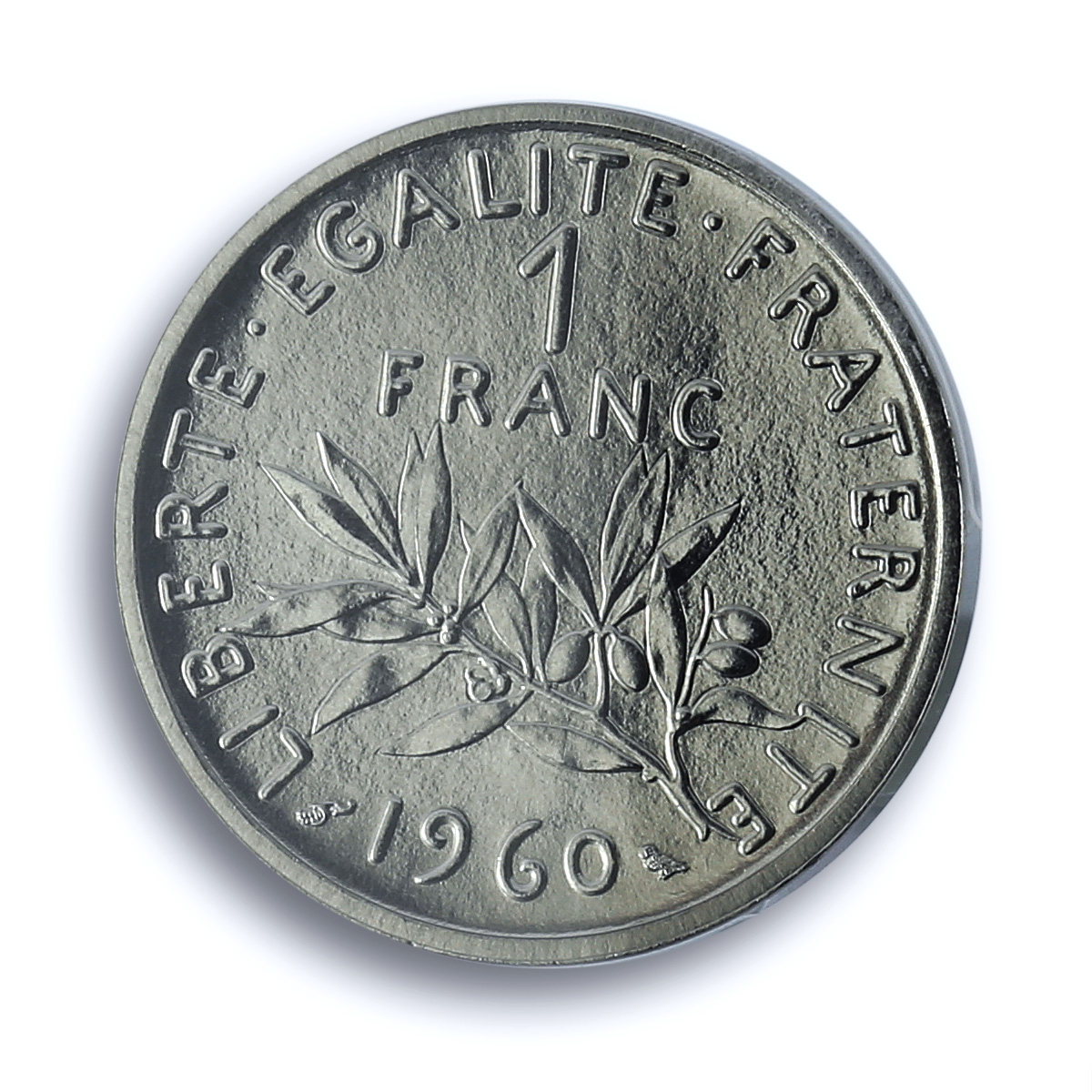 France 1 franc Republic Piedfort KM-PE330 Sower SP 68 PCGS nickel coin 1960 France 1 franc Republic Piedfort KM-PE330 Sower SP 68 PCGS nickel coin 1960