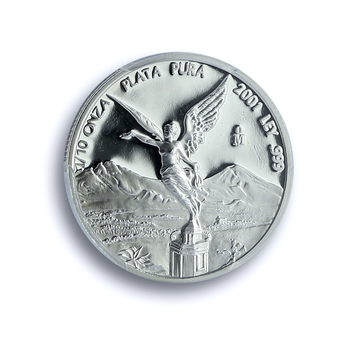 Mexico 1/10 onza Libertad Angel Independence KM-610 PR 69 PCGS silver coin 2001 Mexico 1/10 onza Libertad Angel Independence KM-610 PR 69 PCGS silver coin 2001