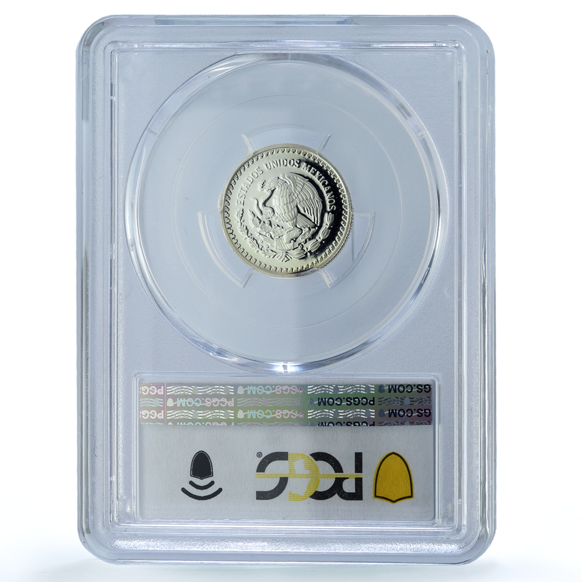 Mexico 1/10 onza Libertad Angel Independence KM-610 PR 67 PCGS silver coin 1996