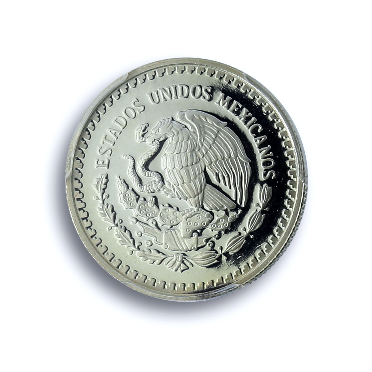 Mexico 1/10 onza Libertad Angel Independence KM-610 PR 67 PCGS silver coin 1996
