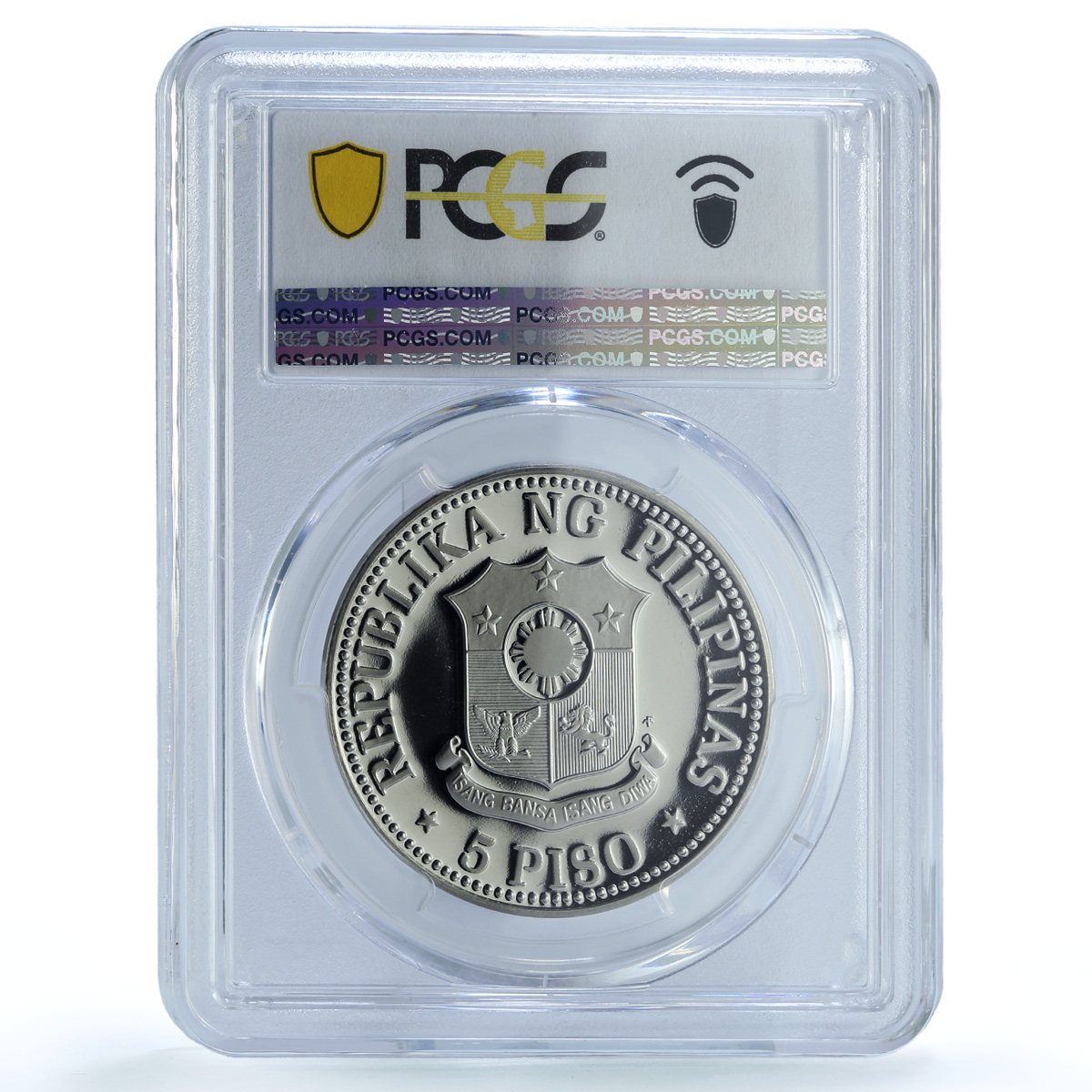 Philippines 5 piso Marcos New Society KM-210.2 PR 70 PCGS nickel coin 1980 Philippines 5 piso Marcos New Society KM-210.2 PR 70 PCGS nickel coin 1980