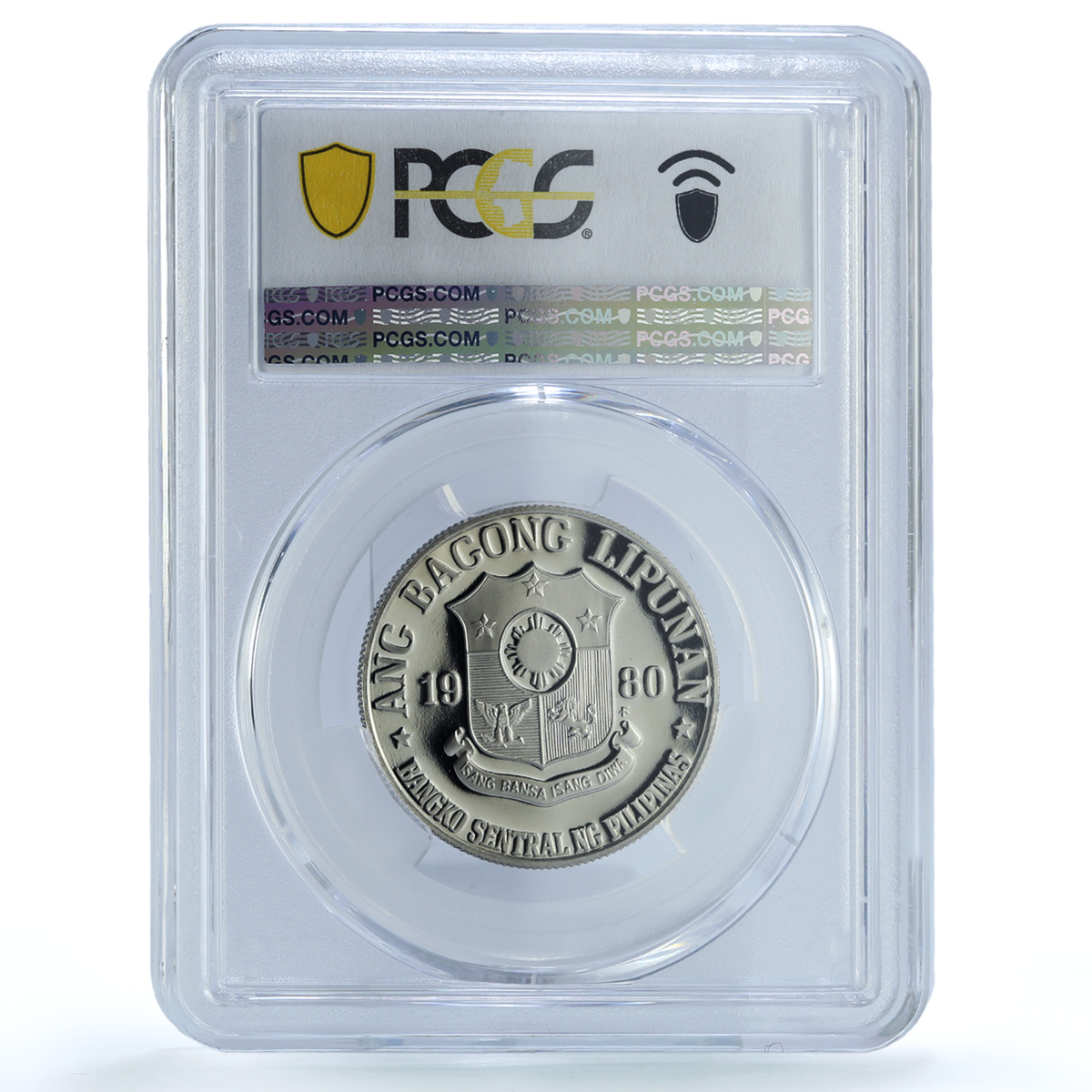 Philippines 1 piso Republic KM-209.2 Jose Rizal PR 70 PCGS CuNi coin 1980 Philippines 1 piso Republic KM-209.2 Jose Rizal PR 70 PCGS CuNi coin 1980