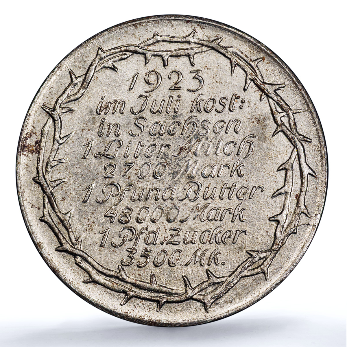 Germany Weimar July Inflation Saxony Arnold-187 Woman Child MS64 PCGS medal 1923 Germany Weimar July Inflation Saxony Arnold-187 Woman Child MS64 PCGS medal 1923