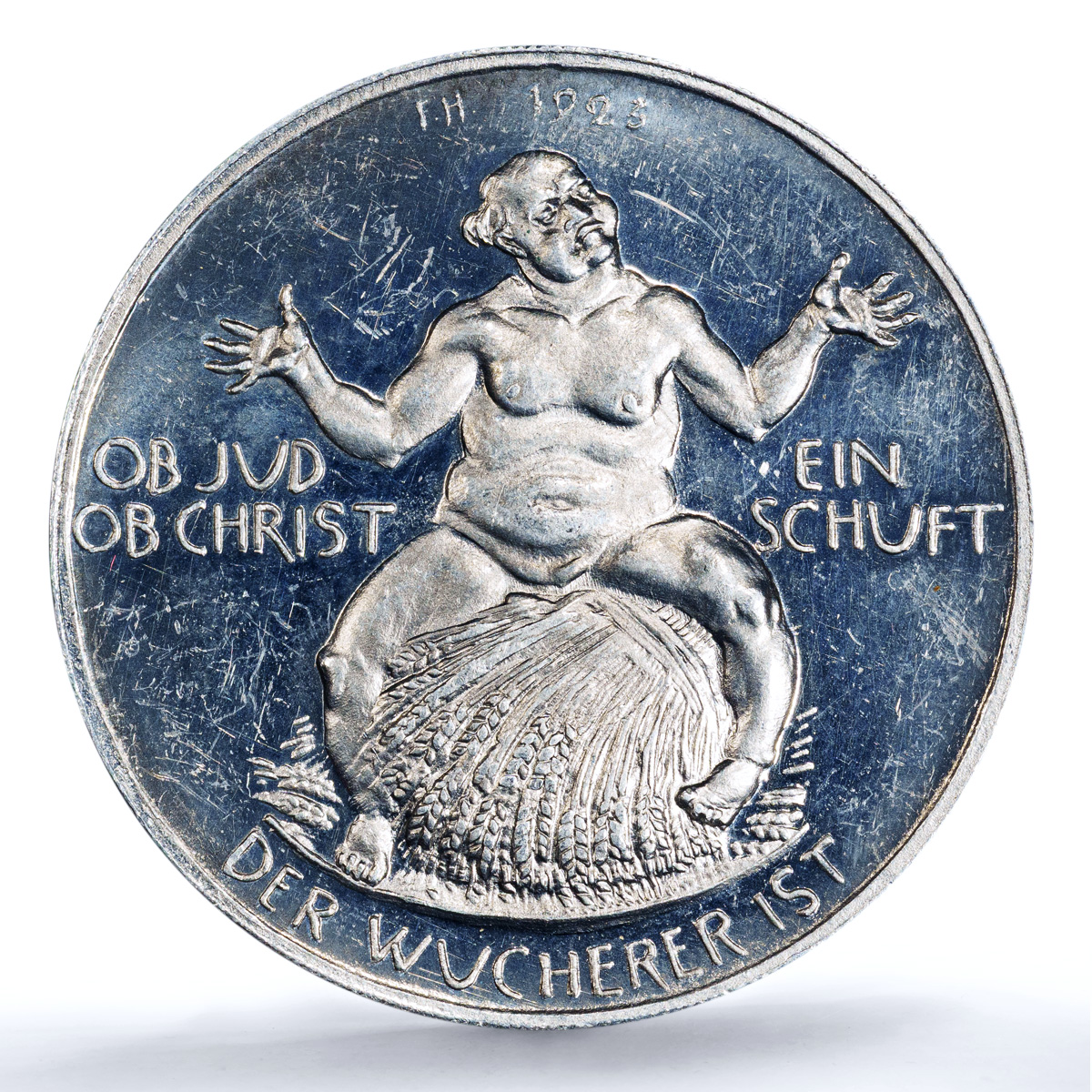 Germany Weimar Inflation Wurcherer Arnold-180 MS 63 PCGS aluminum medal 1923 Germany Weimar Inflation Wurcherer Arnold-180 MS 63 PCGS aluminum medal 1923