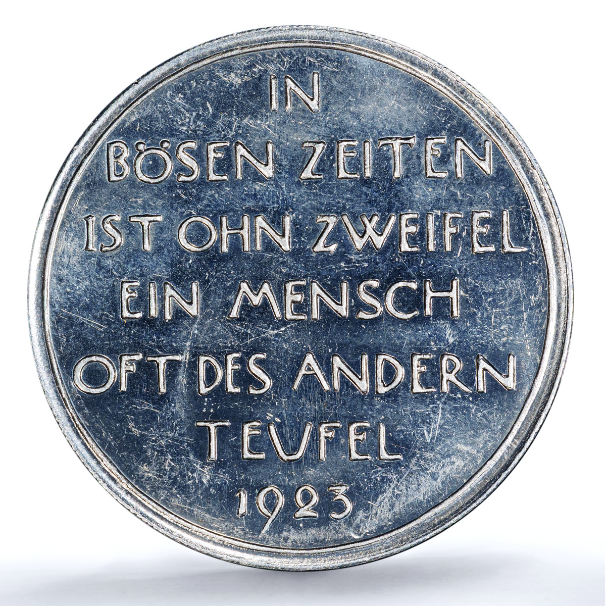 Germany Weimar Inflation Wurcherer Arnold-180 MS 63 PCGS aluminum medal 1923 Germany Weimar Inflation Wurcherer Arnold-180 MS 63 PCGS aluminum medal 1923
