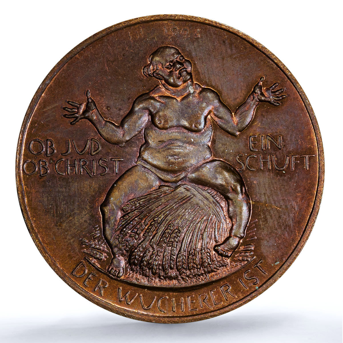Germany Weimar Inflation Wurcherer Arnold-180 MS 64 PCGS bronze medal 1923 Germany Weimar Inflation Wurcherer Arnold-180 MS 64 PCGS bronze medal 1923