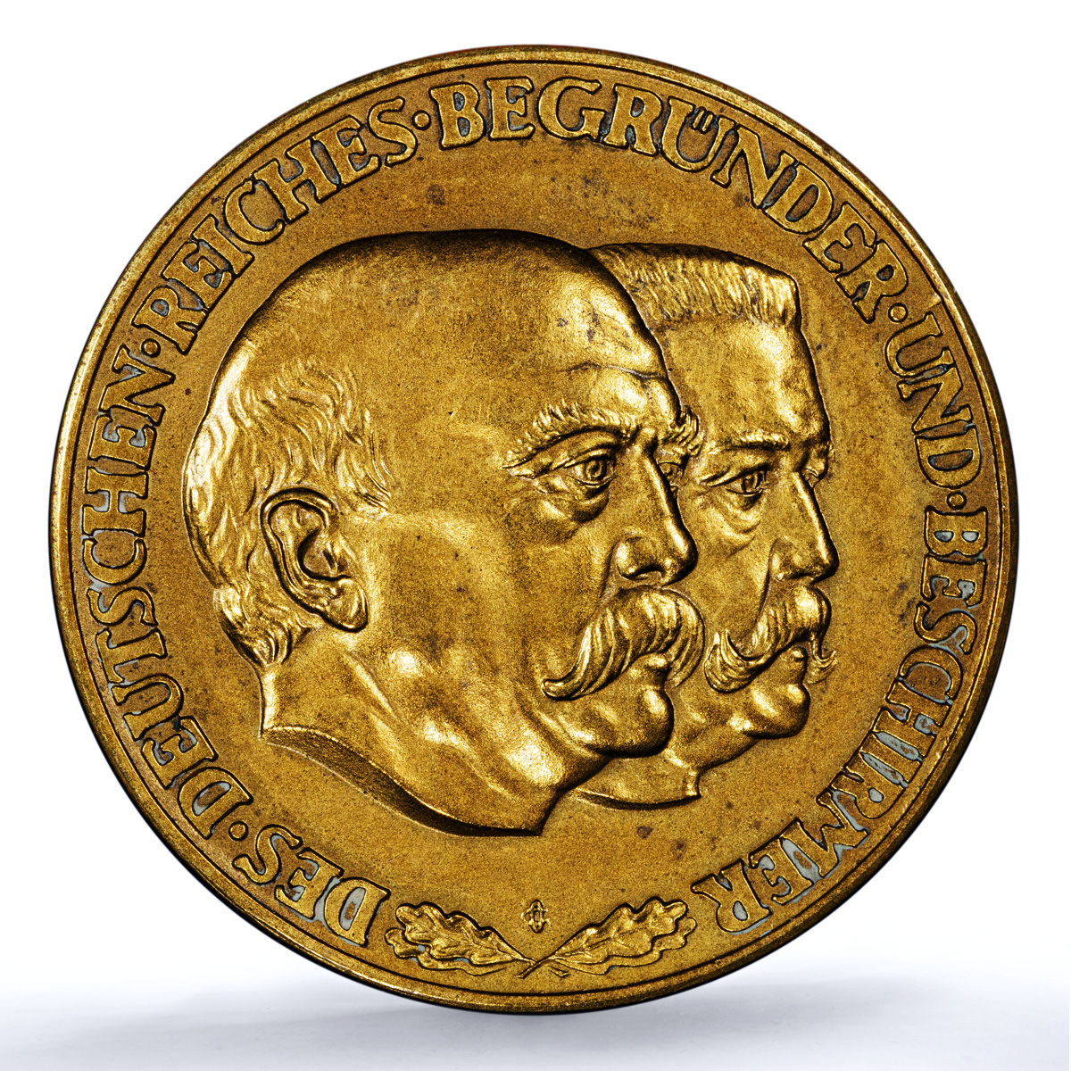 Germany Weimar Bismarck Hindenburg Gilt Schl-106 MS 62 PCGS bronze medal 1931 Germany Weimar Bismarck Hindenburg Gilt Schl-106 MS 62 PCGS bronze medal 1931