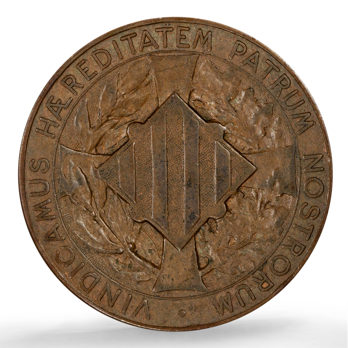 Catalonia Spain 10 centimos Catalanist Union Cal-133 AU 58 PCGS copper coin 1900
