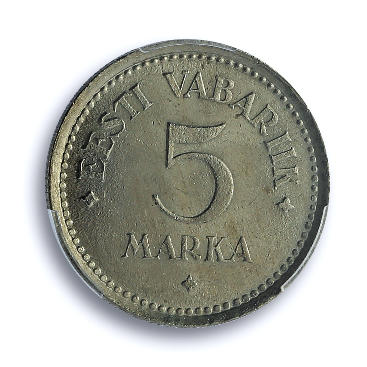 Estonia 5 marka Republic Coinage Three Lions KM-3 MS64 PCGS CuNi coin 1922