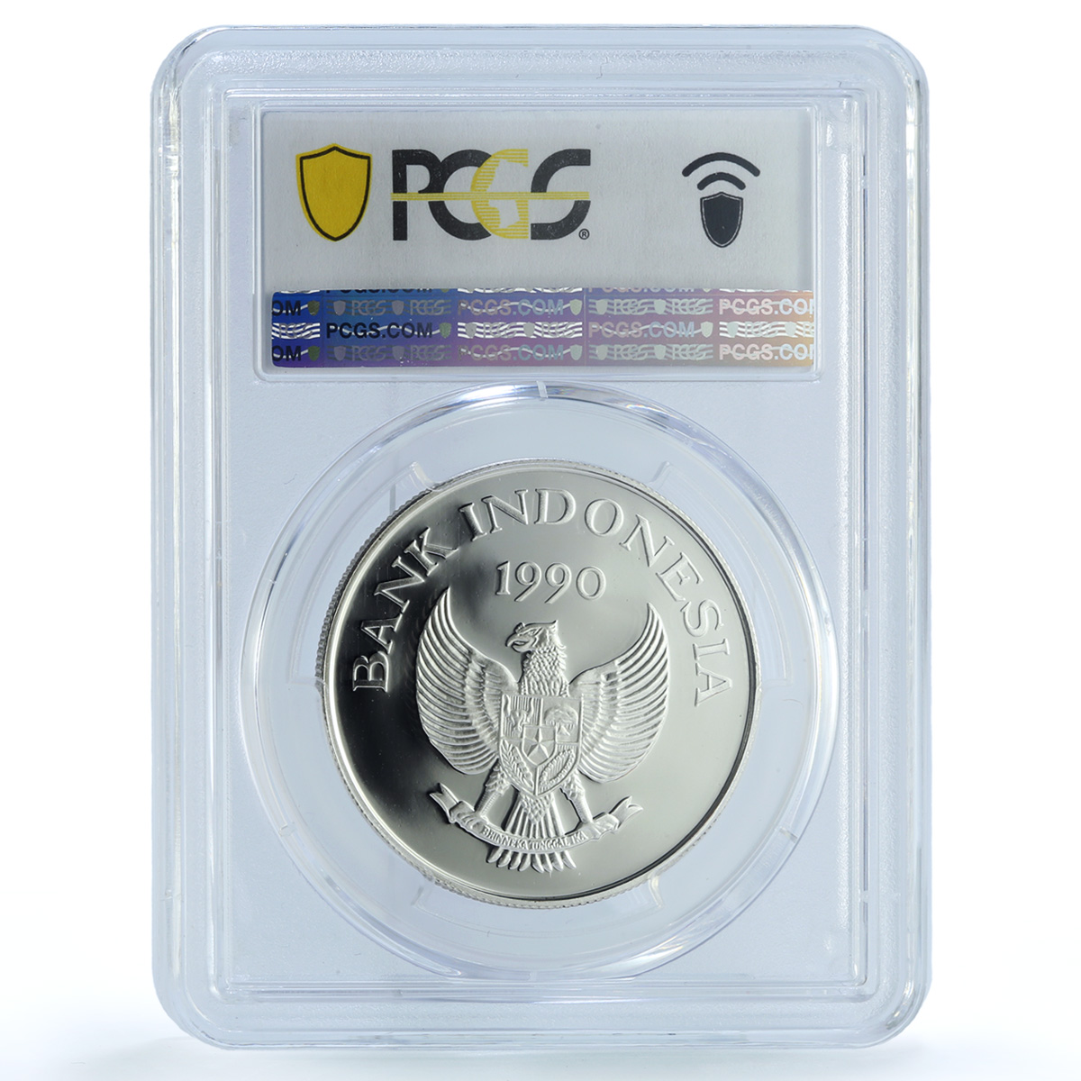 Indonesia 10000 rupiah UNICEF Save Children Child PR 70 PCGS silver coin 1990