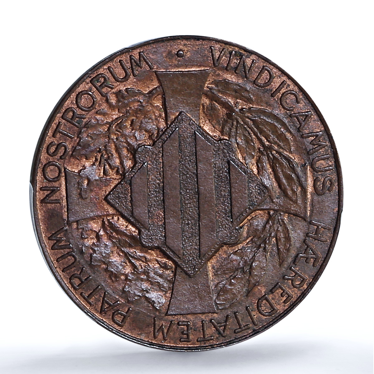 Spain Barcelona 5 centimos Catalanist Union Horsemans MS64 PCGS bronze coin 1900