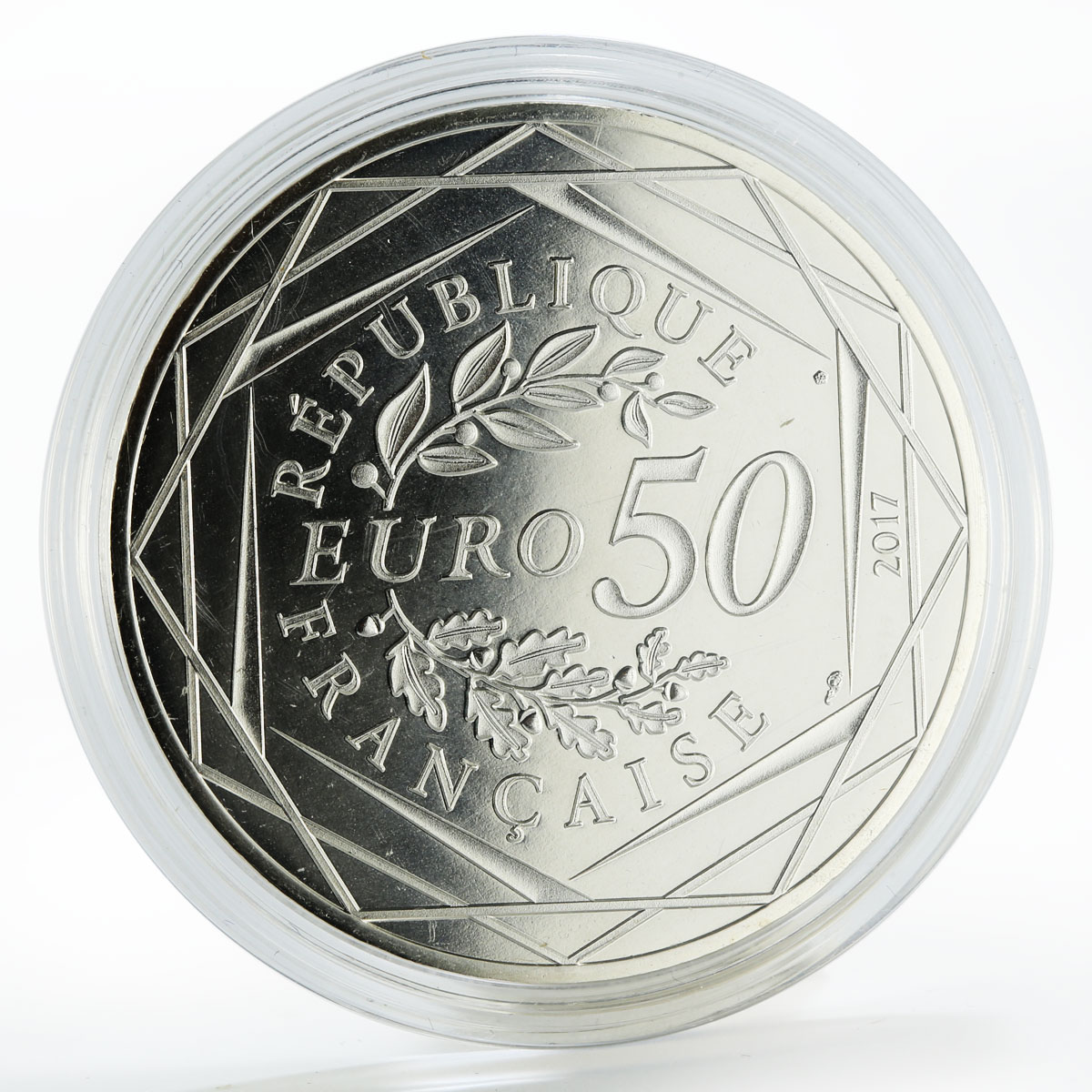 France 50 euro Jean-Paul Gaultier national symbol silver coin 2017