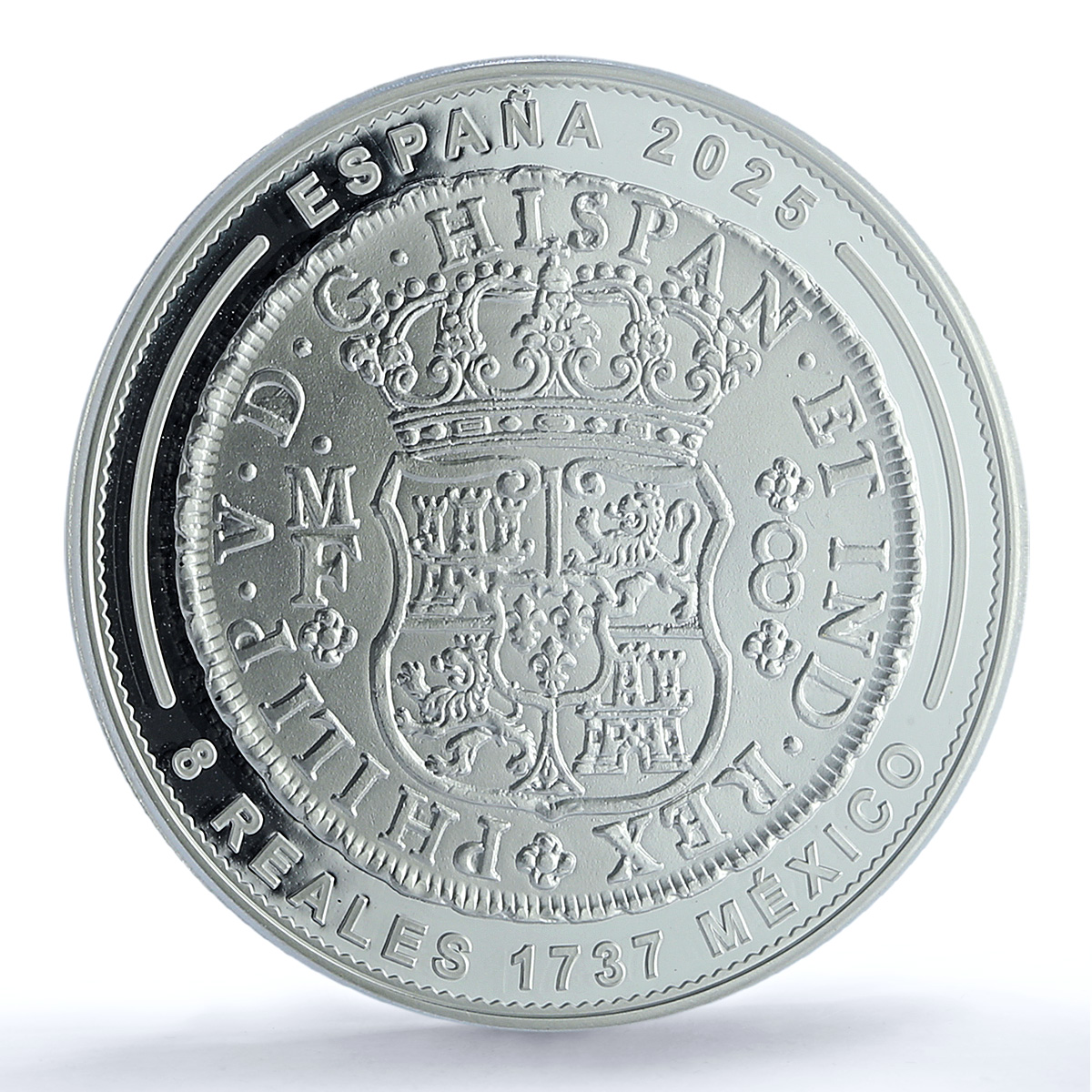 Spain 10 euros Mexico 8 Reales 1737 Restrike PR 70 PCGS silver coin 2025 Spain 10 euros Mexico 8 Reales 1737 Restrike PR 70 PCGS silver coin 2025