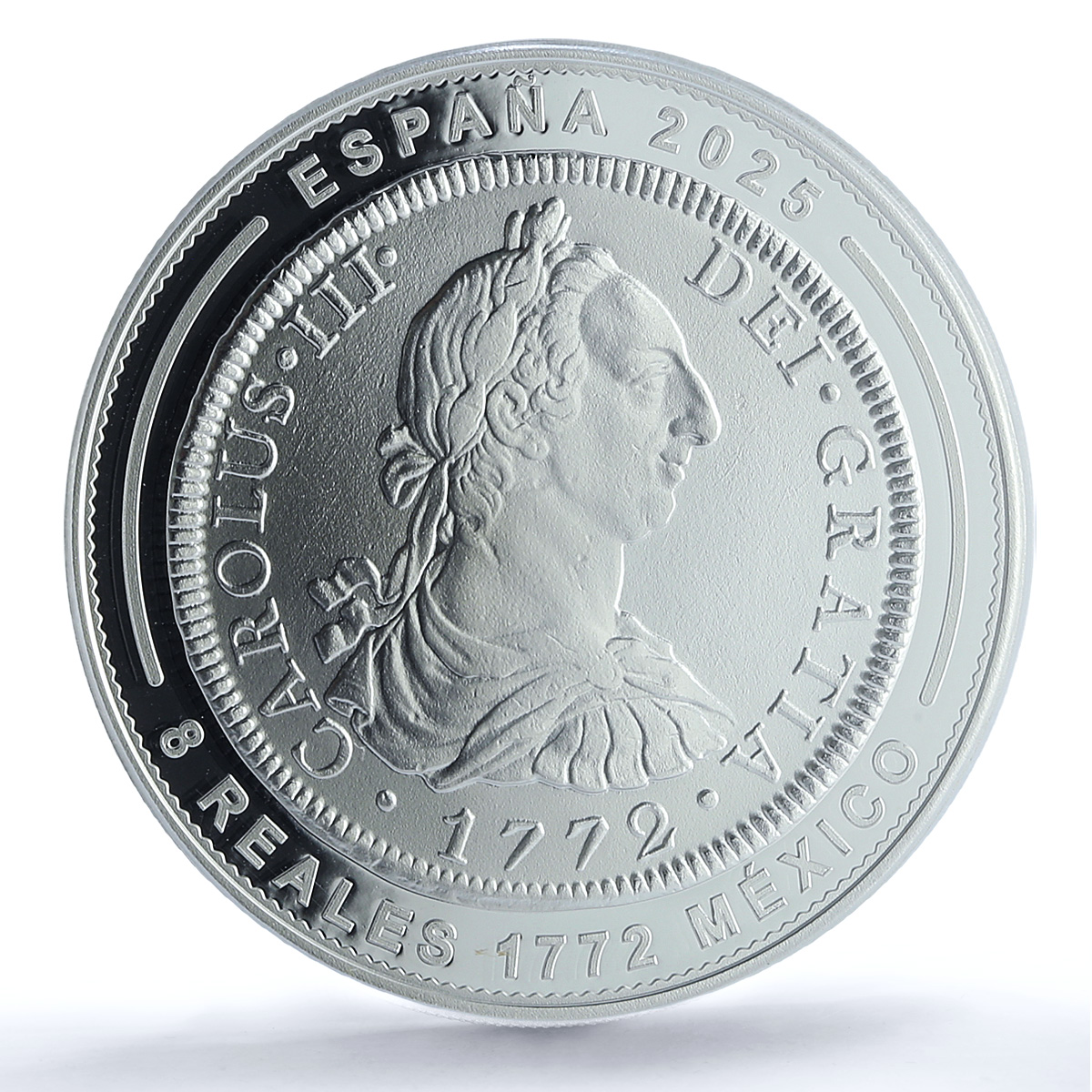 Spain 10 euros Mexico 8 Reales 1772 Restrike PR 70 PCGS silver coin 2025 Spain 10 euros Mexico 8 Reales 1772 Restrike PR 70 PCGS silver coin 2025