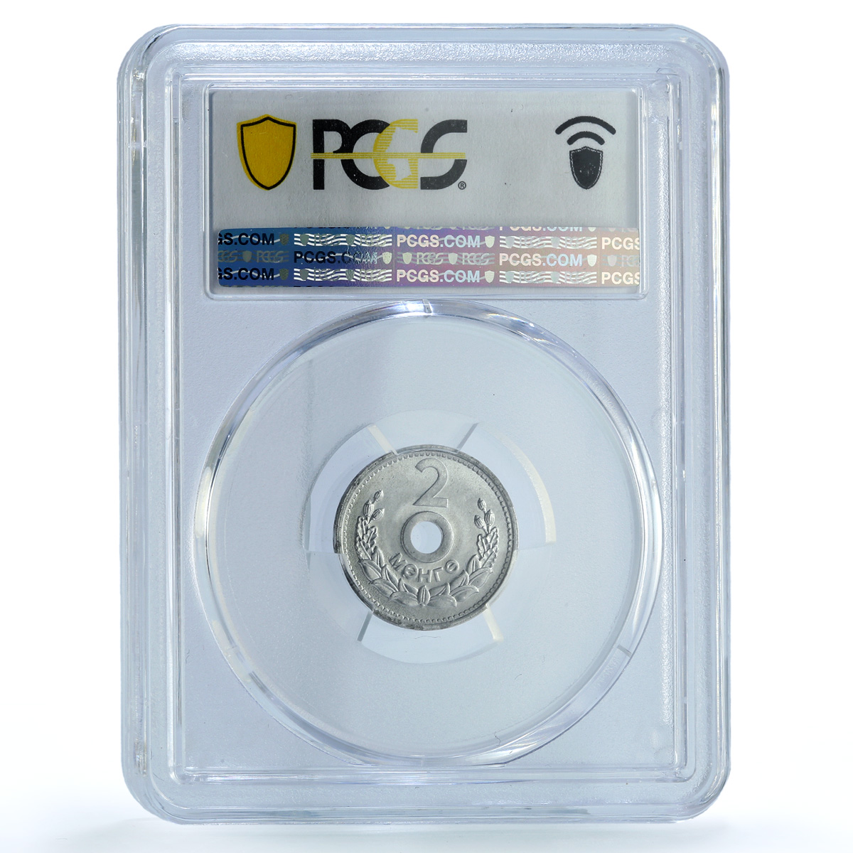 Mongolia 2 mongo Republic Coinage China Mint KM-22 MS65 PCGS aluminum coin 1959 Mongolia 2 mongo Republic Coinage China Mint KM-22 MS65 PCGS aluminum coin 1959