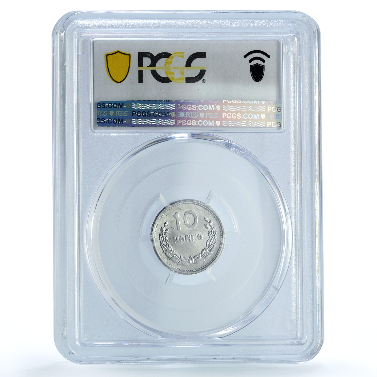 Mongolia 10 mongo Republic Coinage China Mint KM-24 MS66 PCGS aluminum coin 1959 Mongolia 10 mongo Republic Coinage China Mint KM-24 MS66 PCGS aluminum coin 1959