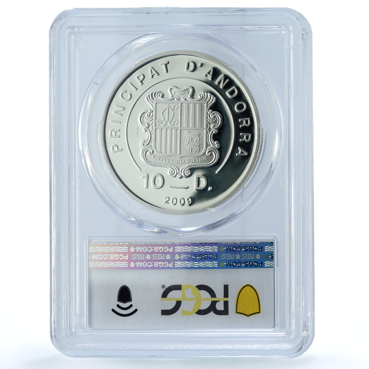 Andorra 10 diners Chopin Paris KM-318 Music Composer PR 67 PCGS silver coin 2009 Andorra 10 diners Chopin Paris KM-318 Music Composer PR 67 PCGS silver coin 2009