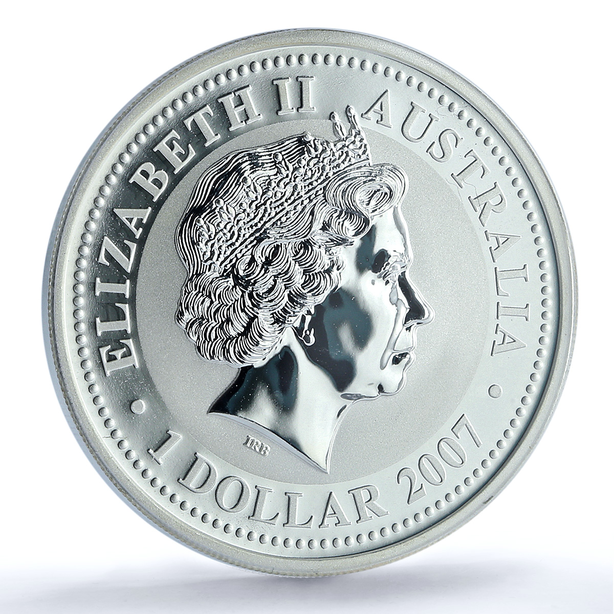 Australia 1 dollar Year Tiger 2010 Lunar Series 1 MS 70 PCGS silver coin 2007