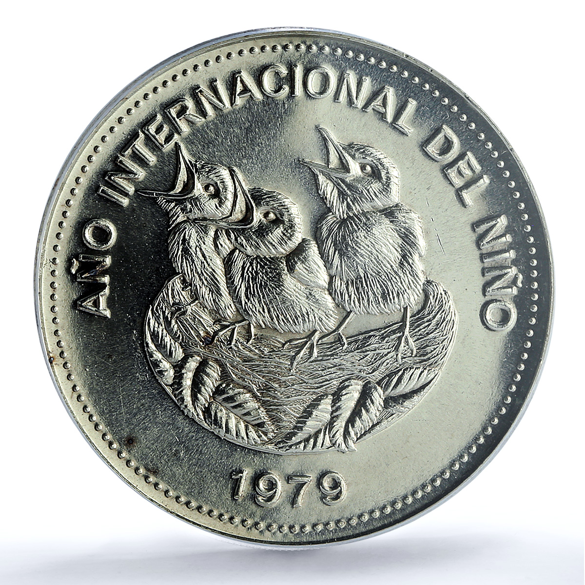 Costa Rica 100 colones Year of the Child KM-206 Bird MS 66 PCGS silver coin 1979 Costa Rica 100 colones Year of the Child KM-206 Bird MS 66 PCGS silver coin 1979