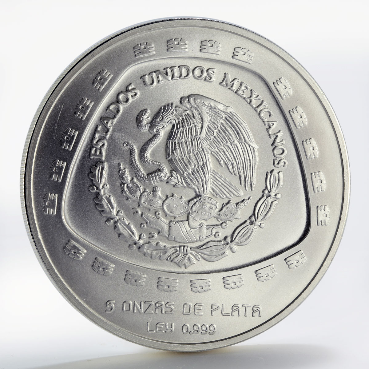 Mexico 10 pesos Atlantes Toltec Series silver coin 1998