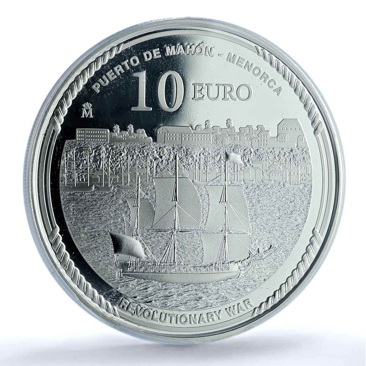 Spain 10 euros US Independence Farragut Ship PR 70 PCGS silver coin 2025 Spain 10 euros US Independence Farragut Ship PR 70 PCGS silver coin 2025