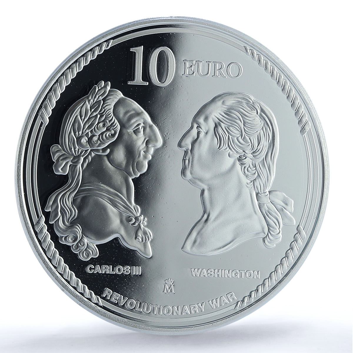 Spain 10 euros US Independence Carlos III Washington Eagle PR 70 PCGS coin 2025 Spain 10 euros US Independence Carlos III Washington Eagle PR 70 PCGS coin 2025