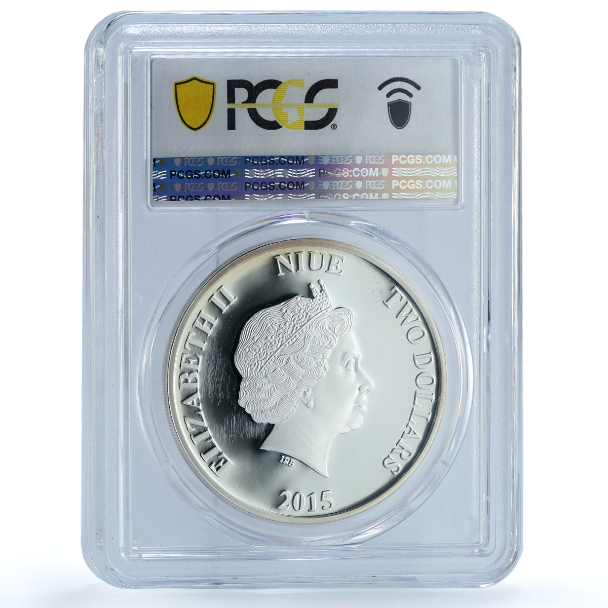 Niue 2 dollars Bruce Lee w/ Nunchaku Cinema Actor PR 69 PCGS silver coin 2015