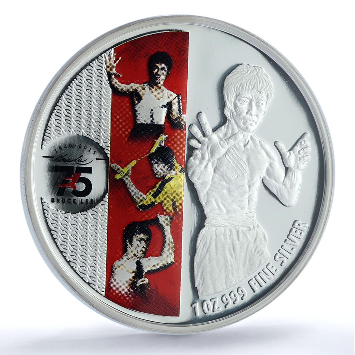 Niue 2 dollars Bruce Lee Coloured Cinema Actor PR 70 PCGS silver coin 2015 Niue 2 dollars Bruce Lee Coloured Cinema Actor PR 70 PCGS silver coin 2015