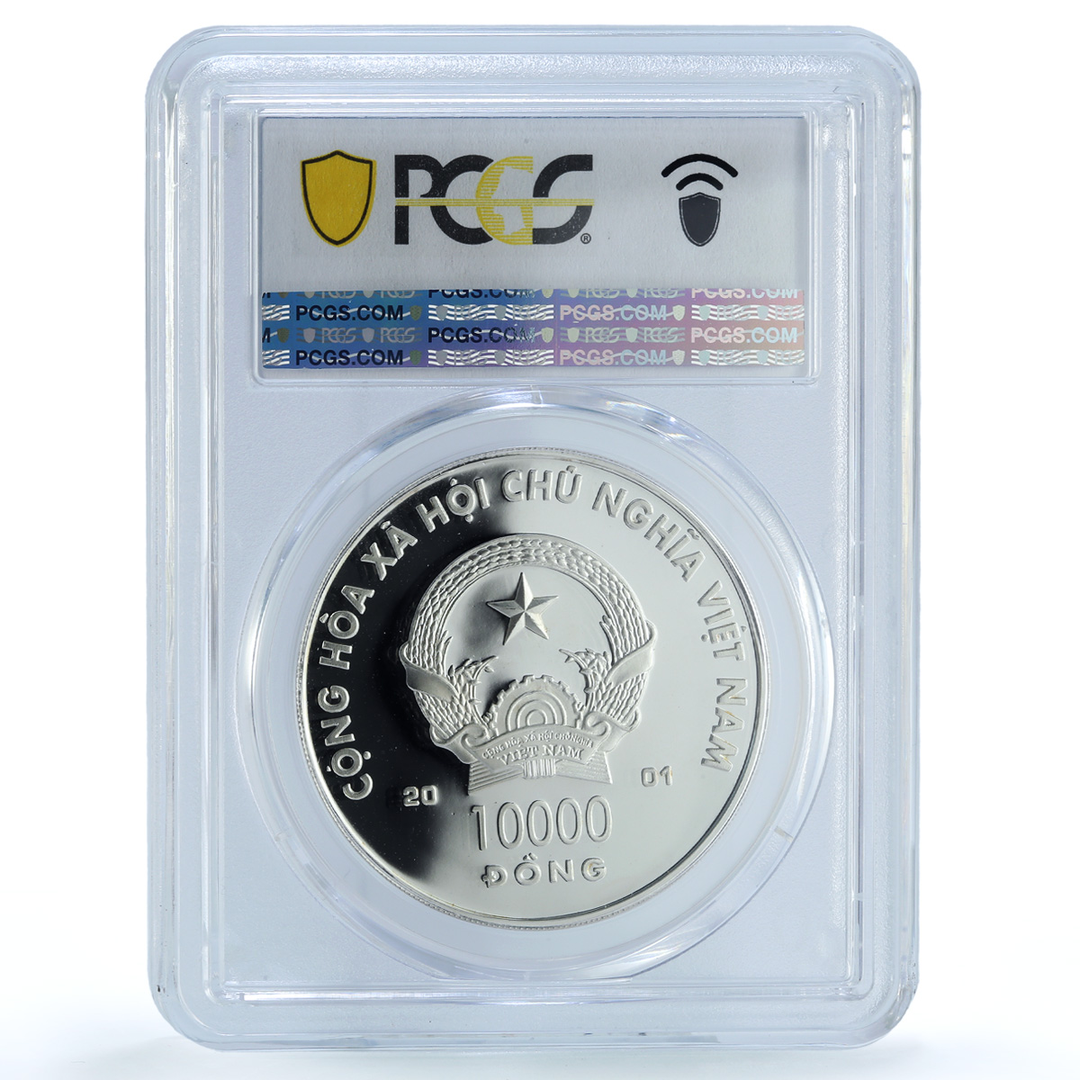 Vietnam 10000 dong Year Snake Coloured KM-58 Lunar PR 68 PCGS silver coin 2011 Vietnam 10000 dong Year Snake Coloured KM-58 Lunar PR 68 PCGS silver coin 2011
