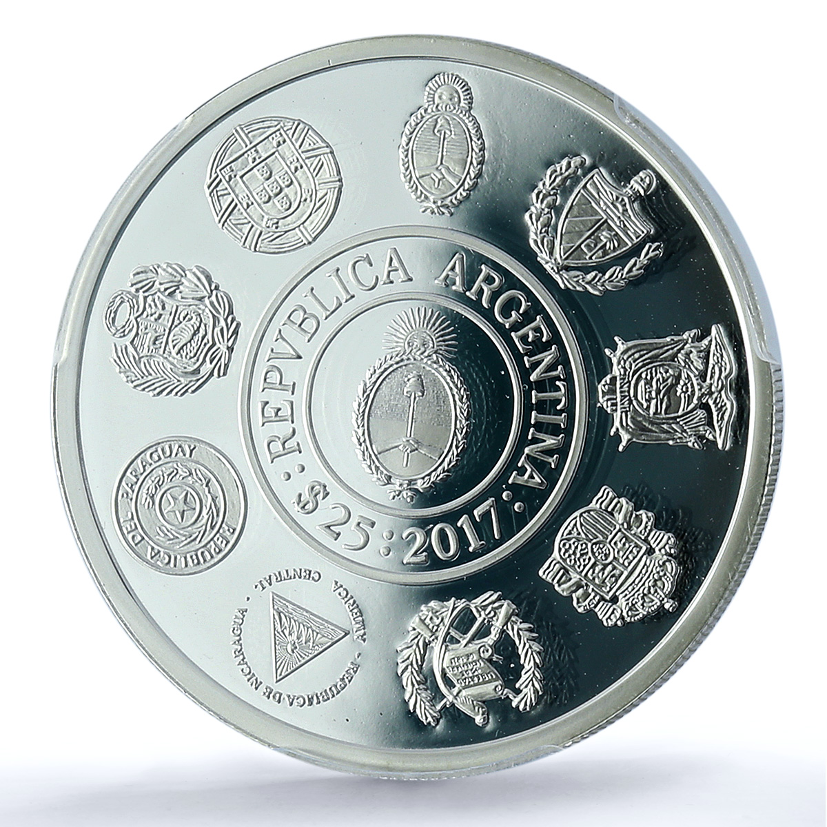 Argentina 25 pesos Serranias Hornocal Ibero-American PR 69 PCGS silver coin 2017 Argentina 25 pesos Serranias Hornocal Ibero-American PR 69 PCGS silver coin 2017