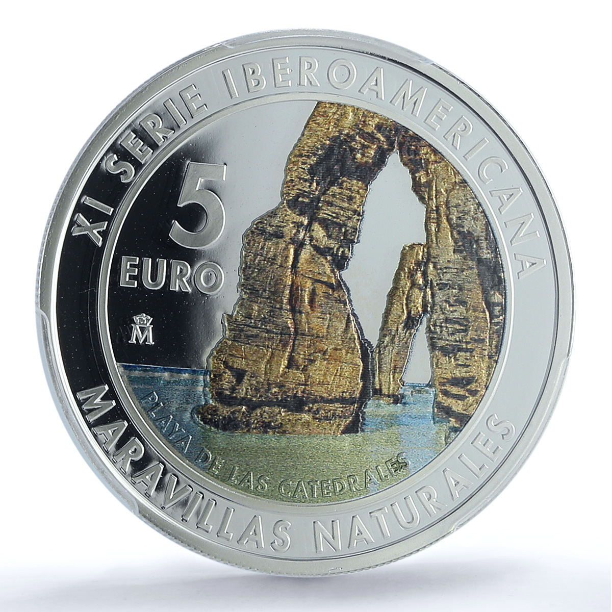 Spain 5 euros Cathedrals Beach Ibero-American Nature PR70 PCGS silver coin 2017 Spain 5 euros Cathedrals Beach Ibero-American Nature PR70 PCGS silver coin 2017