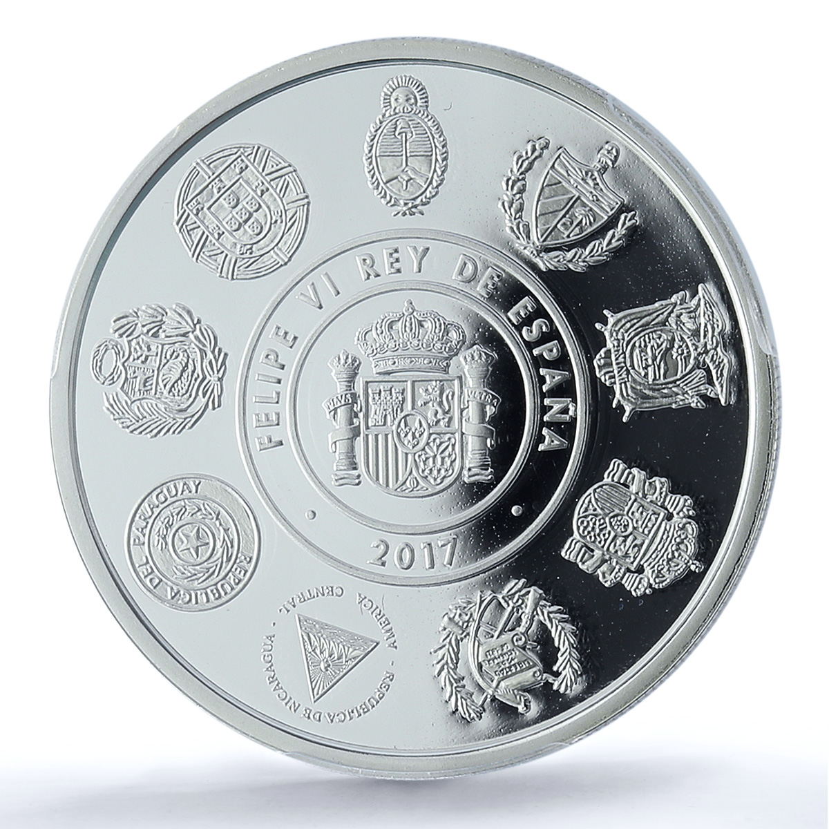 Spain 5 euros Cathedrals Beach Ibero-American Nature PR70 PCGS silver coin 2017 Spain 5 euros Cathedrals Beach Ibero-American Nature PR70 PCGS silver coin 2017